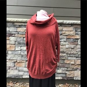 Motherhood Maternity jersey top oversize cowl neck 3/4 sleeve